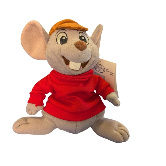New Disney Bernard Rescuers Down Under Aussie Mouse Plush Toy Red Grey 1990 - Picture 4 of 6